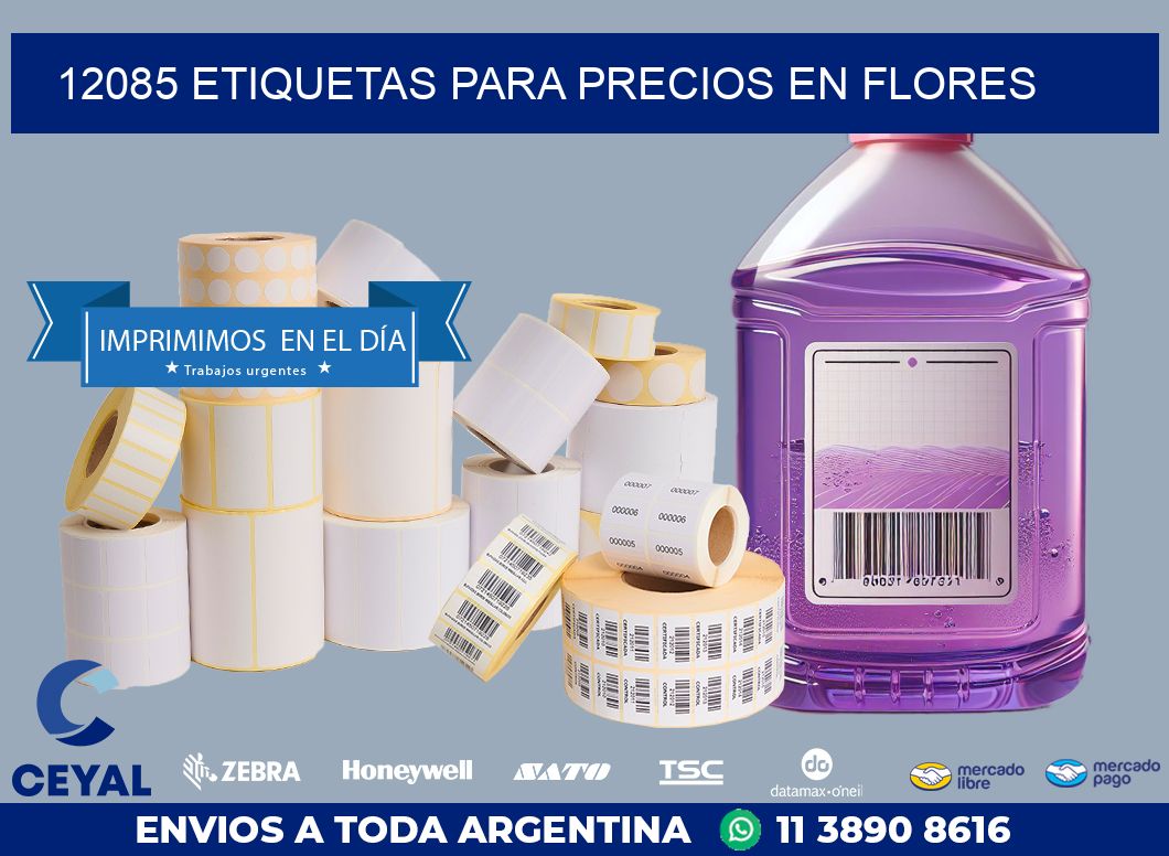12085 ETIQUETAS PARA PRECIOS EN FLORES
