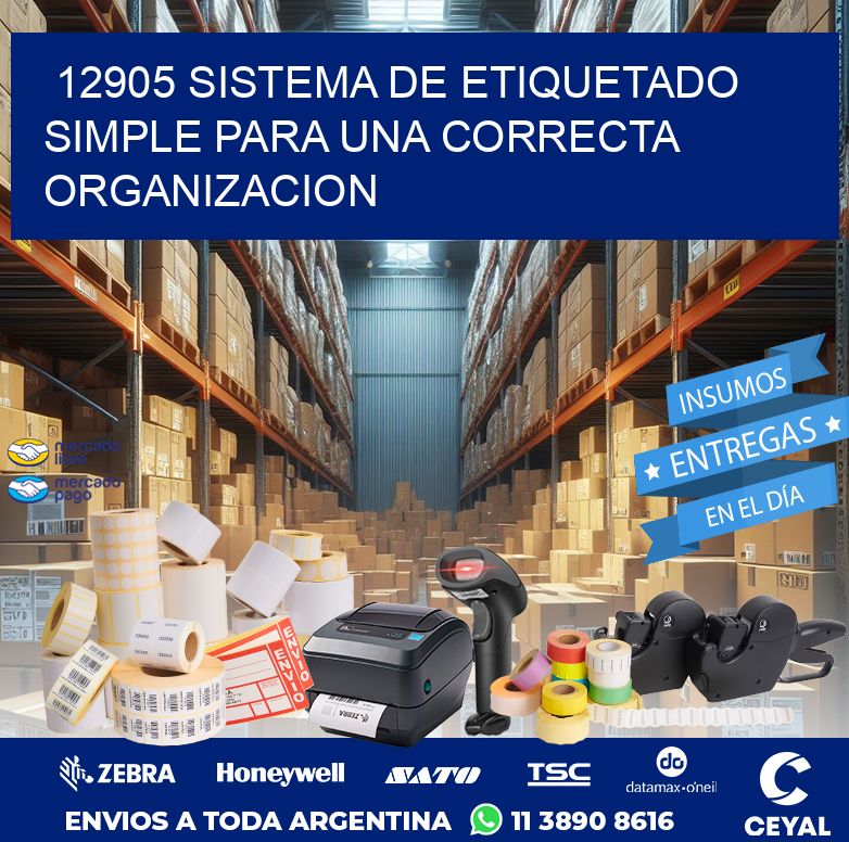 12905 SISTEMA DE ETIQUETADO SIMPLE PARA UNA CORRECTA ORGANIZACION