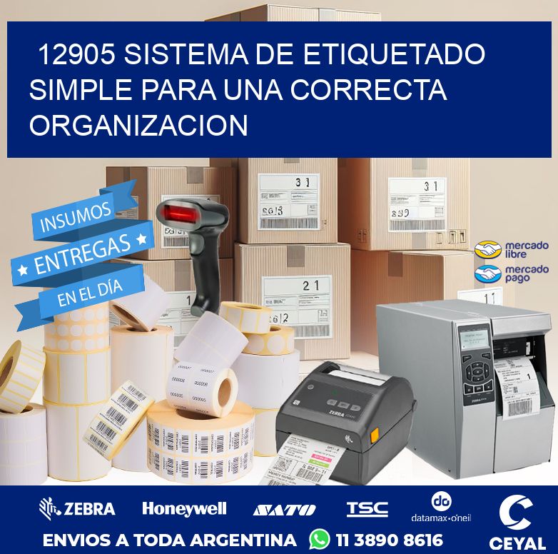 12905 SISTEMA DE ETIQUETADO SIMPLE PARA UNA CORRECTA ORGANIZACION