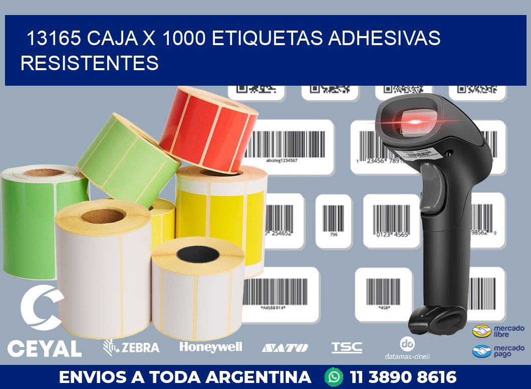 13165 CAJA X 1000 ETIQUETAS ADHESIVAS RESISTENTES