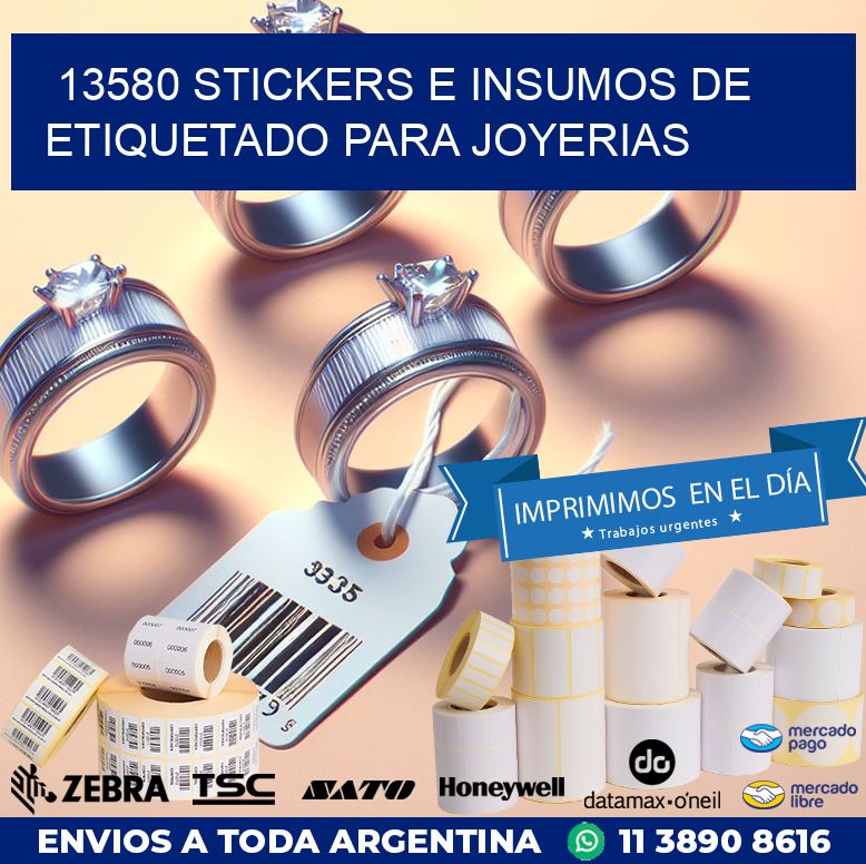 13580 STICKERS E INSUMOS DE ETIQUETADO PARA JOYERIAS