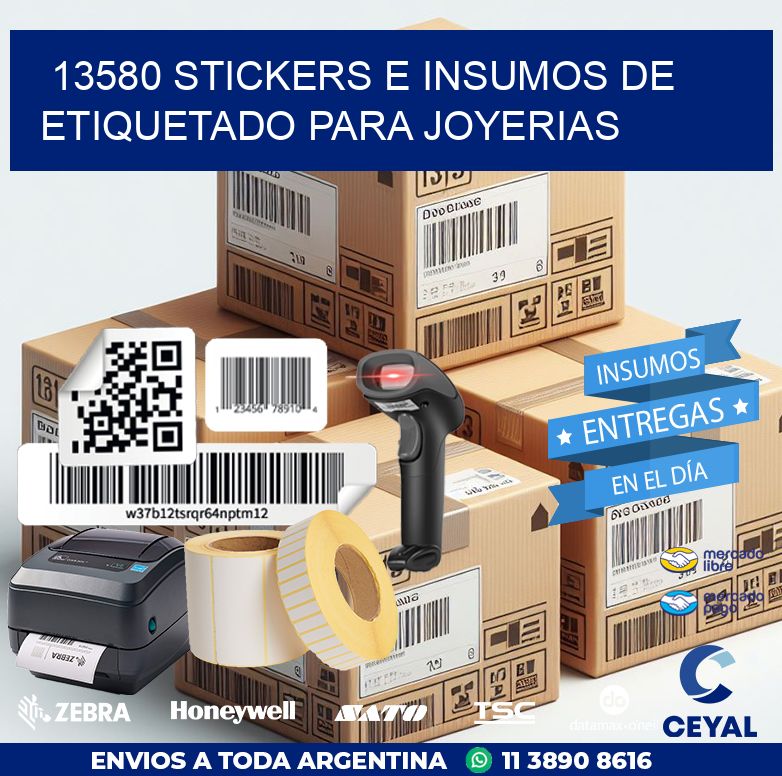 13580 STICKERS E INSUMOS DE ETIQUETADO PARA JOYERIAS