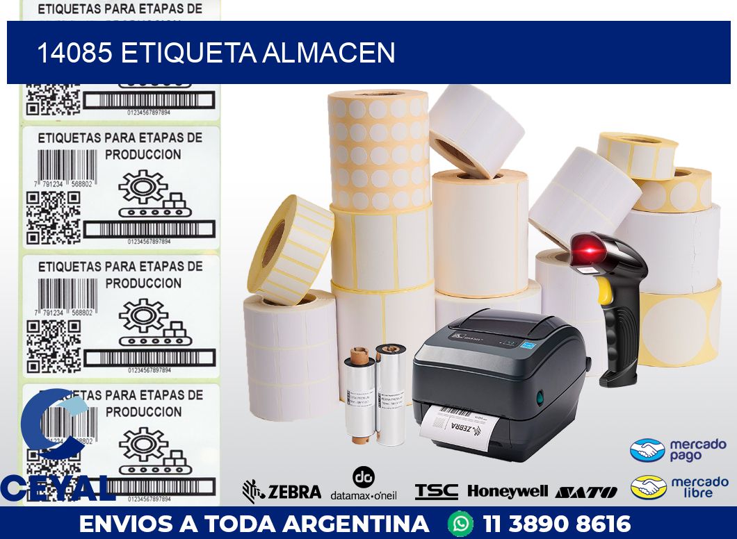 14085 ETIQUETA ALMACEN