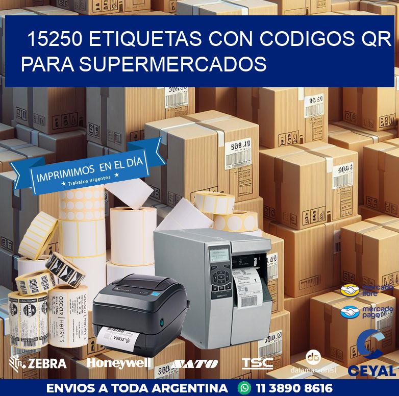15250 ETIQUETAS CON CODIGOS QR PARA SUPERMERCADOS