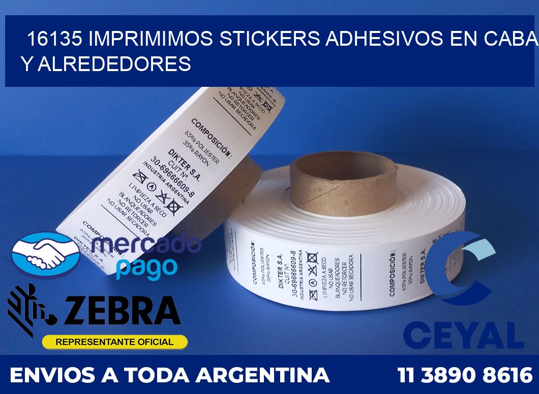 16135 IMPRIMIMOS STICKERS ADHESIVOS EN CABA Y ALREDEDORES