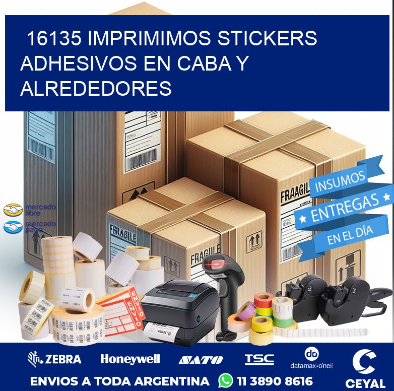 16135 IMPRIMIMOS STICKERS ADHESIVOS EN CABA Y ALREDEDORES