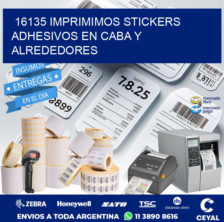 16135 IMPRIMIMOS STICKERS ADHESIVOS EN CABA Y ALREDEDORES