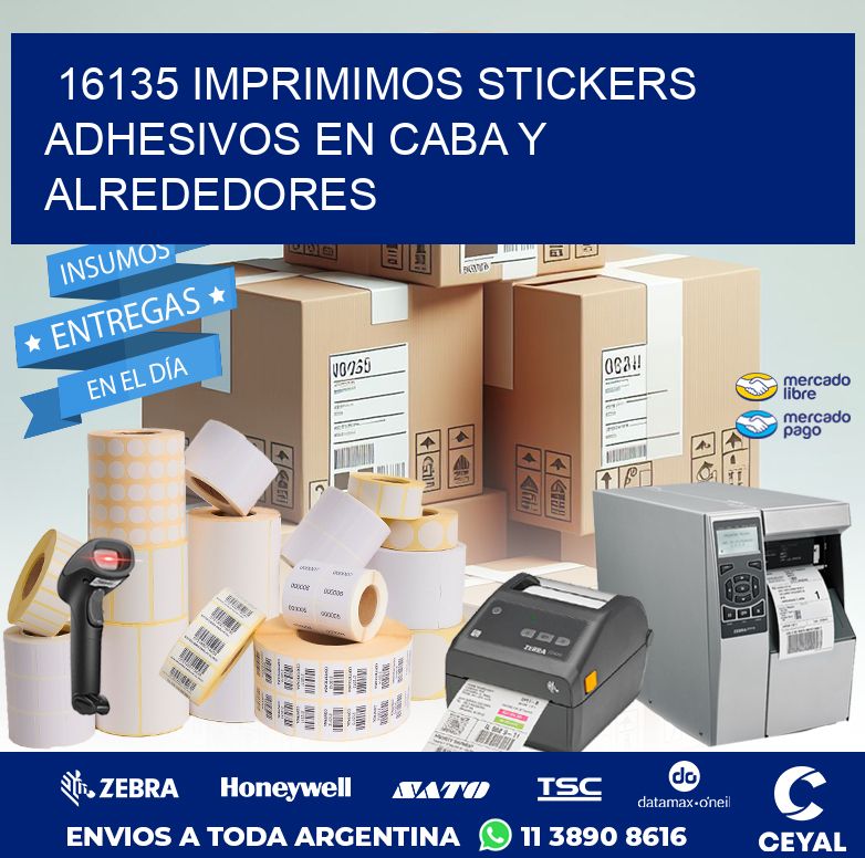 16135 IMPRIMIMOS STICKERS ADHESIVOS EN CABA Y ALREDEDORES