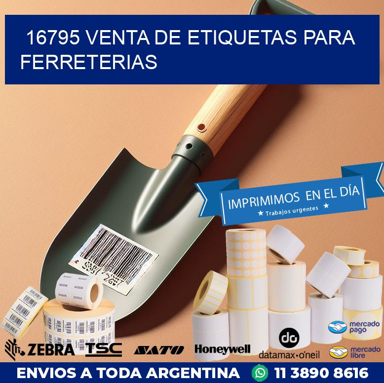 16795 VENTA DE ETIQUETAS PARA FERRETERIAS