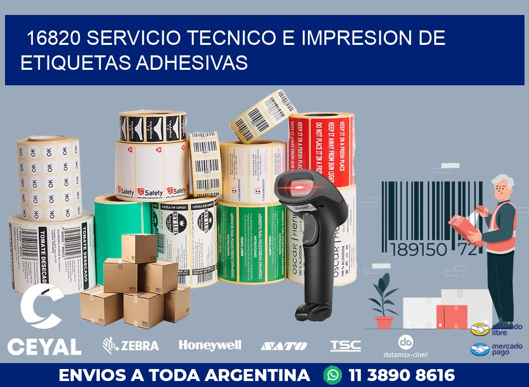16820 SERVICIO TECNICO E IMPRESION DE ETIQUETAS ADHESIVAS