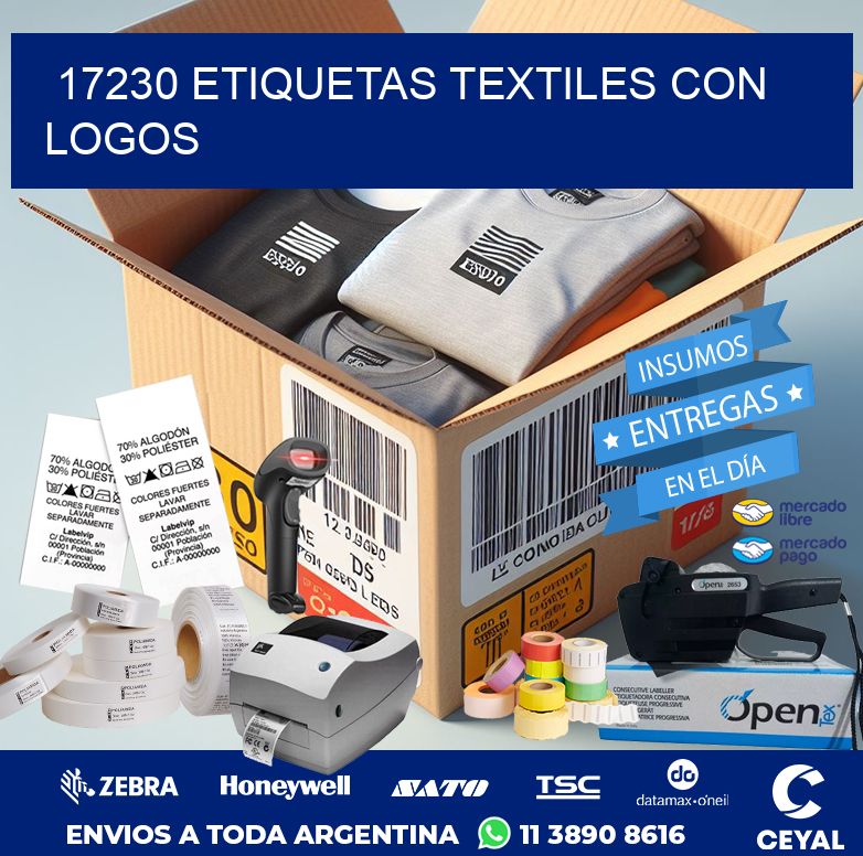 17230 ETIQUETAS TEXTILES CON LOGOS
