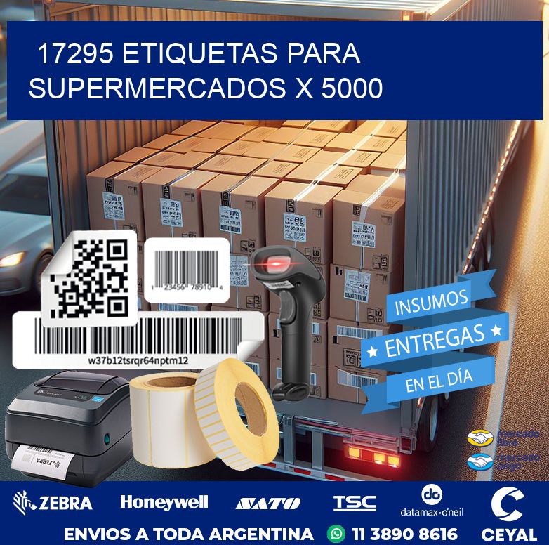 17295 ETIQUETAS PARA SUPERMERCADOS X 5000