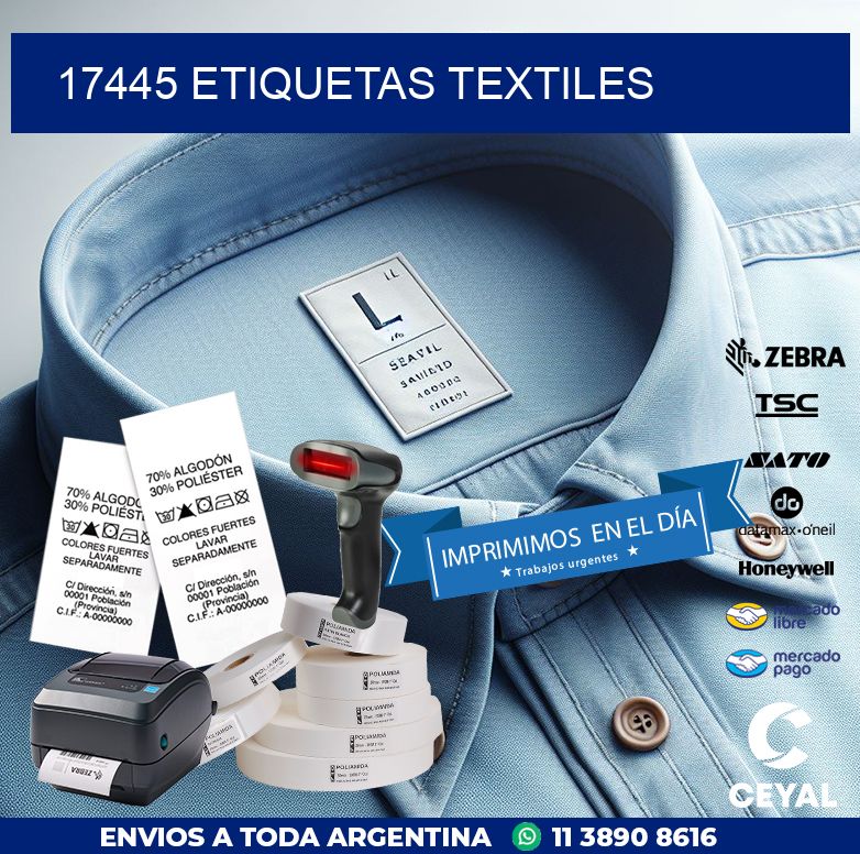 17445 ETIQUETAS TEXTILES