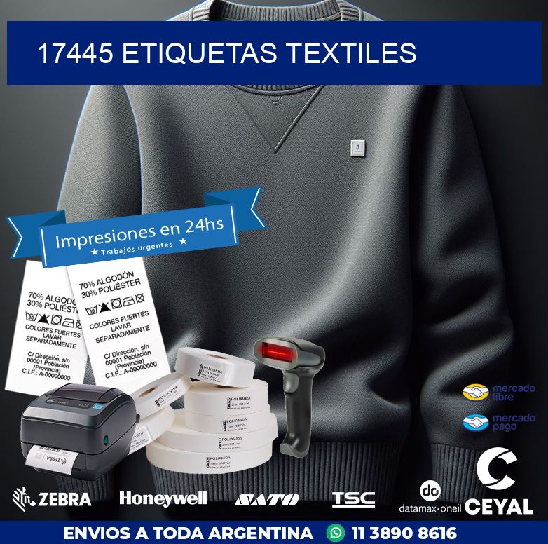17445 ETIQUETAS TEXTILES