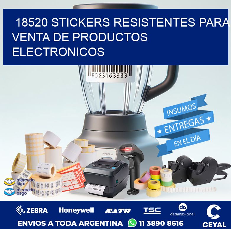 18520 STICKERS RESISTENTES PARA VENTA DE PRODUCTOS ELECTRONICOS
