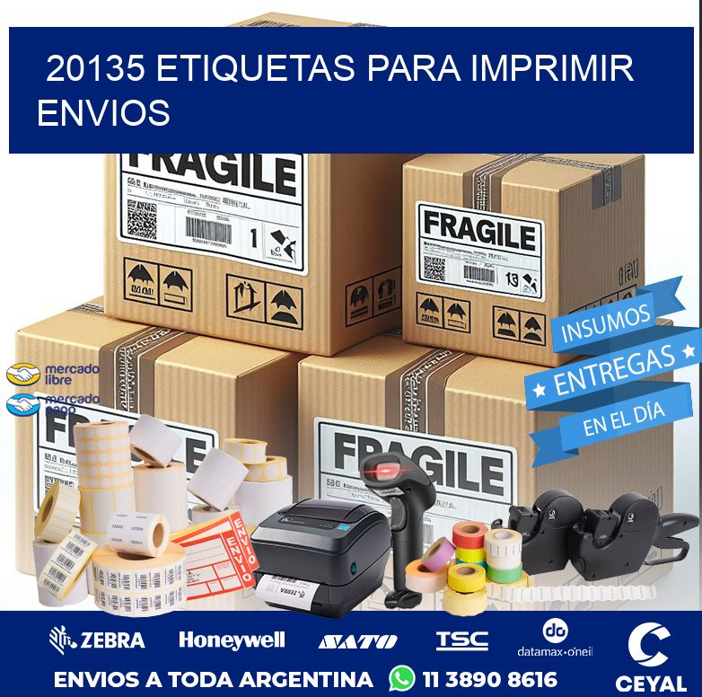 20135 ETIQUETAS PARA IMPRIMIR ENVIOS