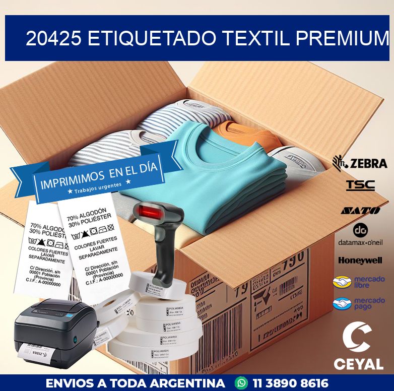 20425 ETIQUETADO TEXTIL PREMIUM