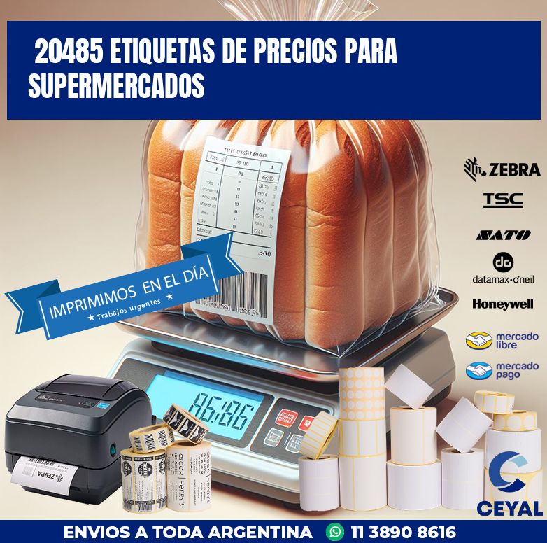 20485 ETIQUETAS DE PRECIOS PARA SUPERMERCADOS