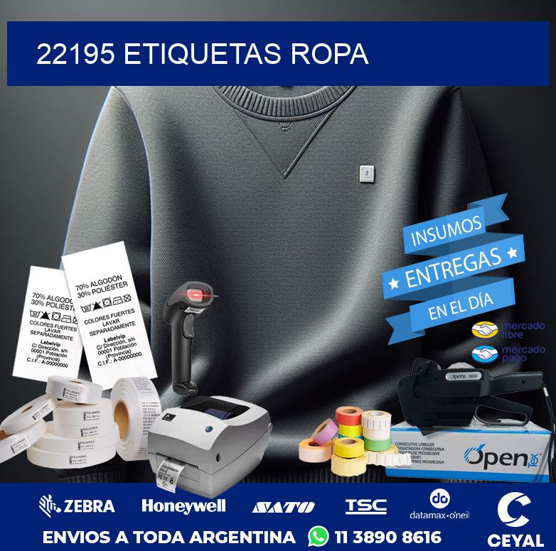 22195 ETIQUETAS ROPA