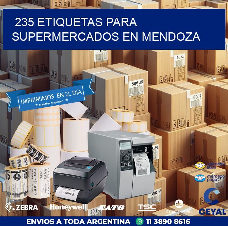 235 ETIQUETAS PARA SUPERMERCADOS EN MENDOZA