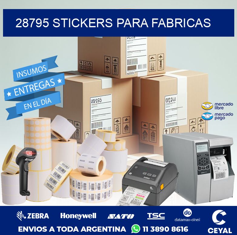 28795 STICKERS PARA FABRICAS