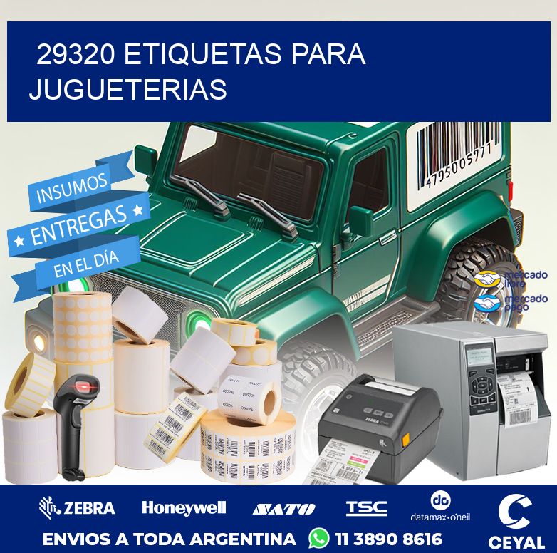 29320 ETIQUETAS PARA JUGUETERIAS