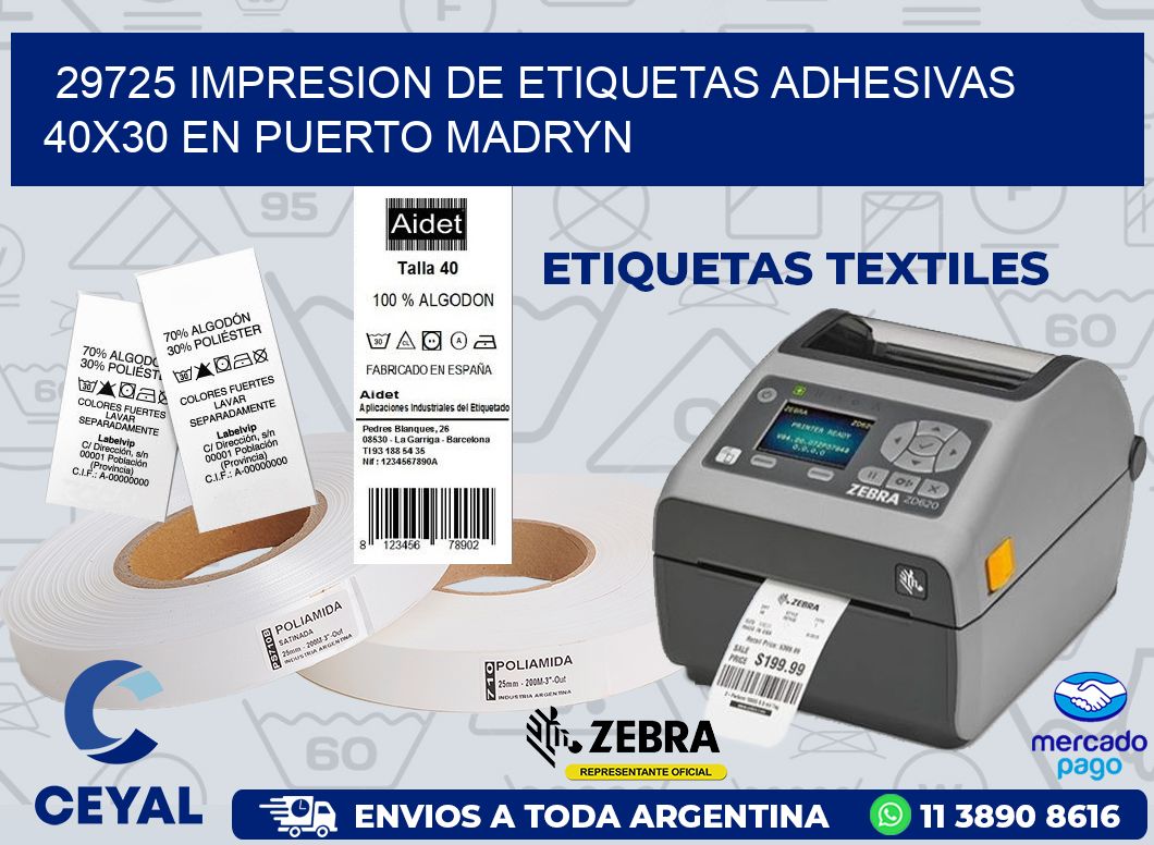 29725 IMPRESION DE ETIQUETAS ADHESIVAS 40X30 EN PUERTO MADRYN
