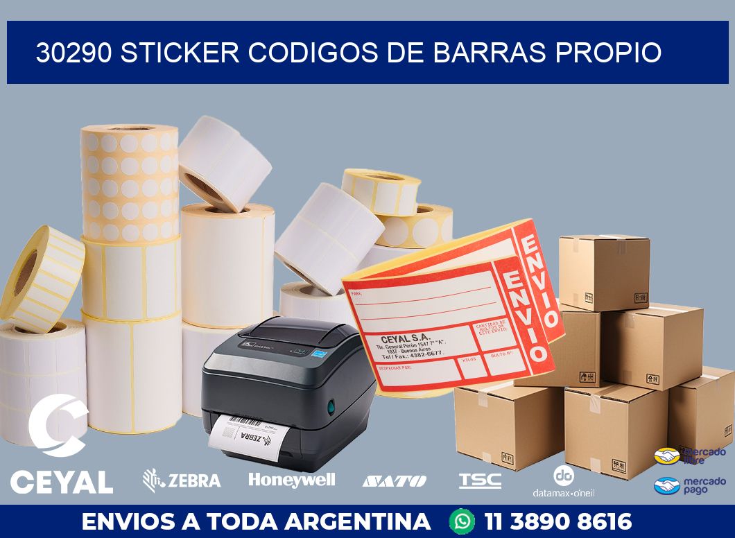 30290 STICKER CODIGOS DE BARRAS PROPIO