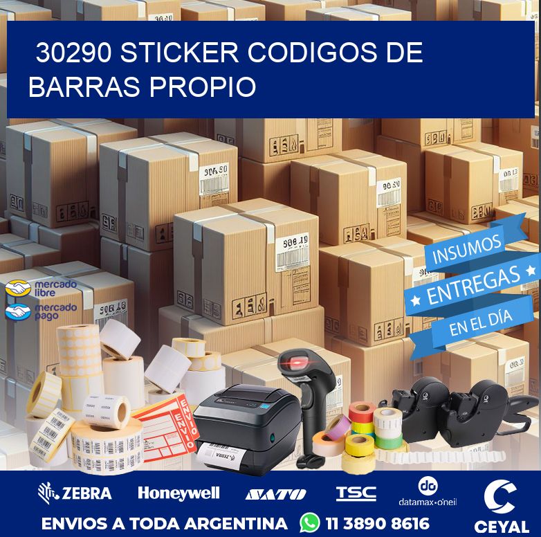 30290 STICKER CODIGOS DE BARRAS PROPIO