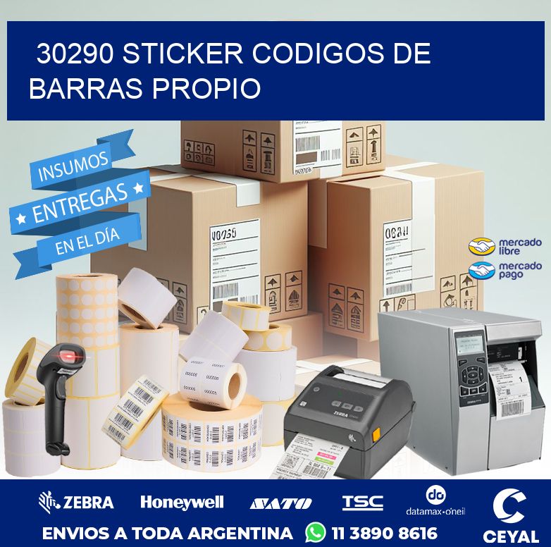 30290 STICKER CODIGOS DE BARRAS PROPIO