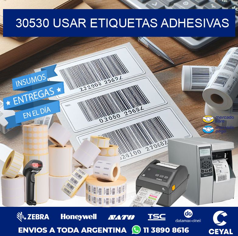 30530 USAR ETIQUETAS ADHESIVAS