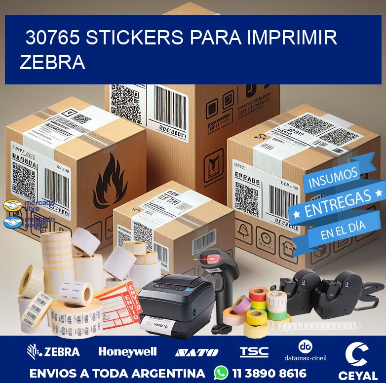 30765 STICKERS PARA IMPRIMIR ZEBRA