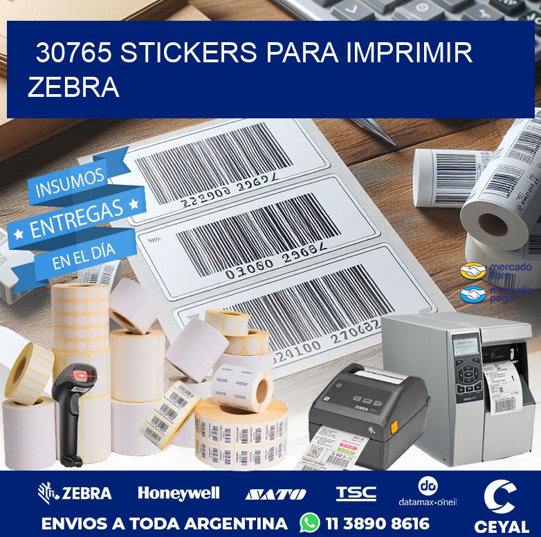 30765 STICKERS PARA IMPRIMIR ZEBRA