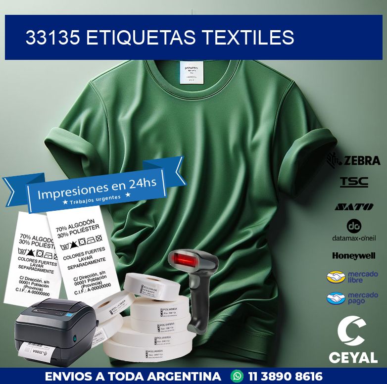 33135 ETIQUETAS TEXTILES