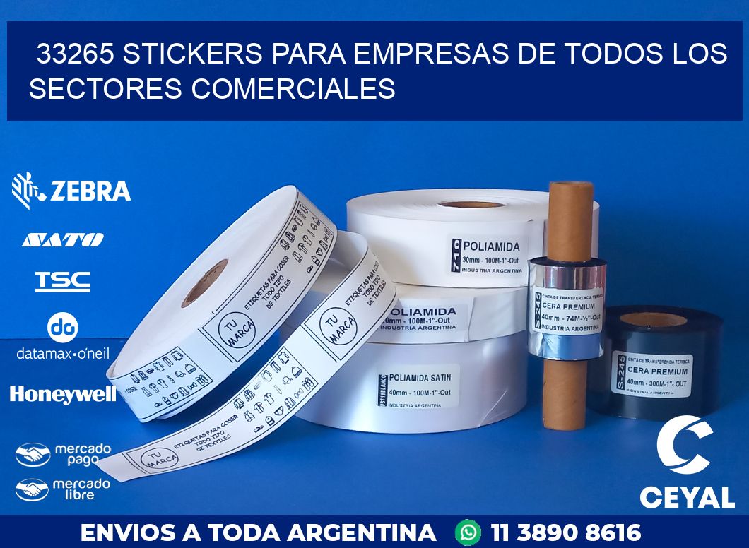 33265 STICKERS PARA EMPRESAS DE TODOS LOS SECTORES COMERCIALES