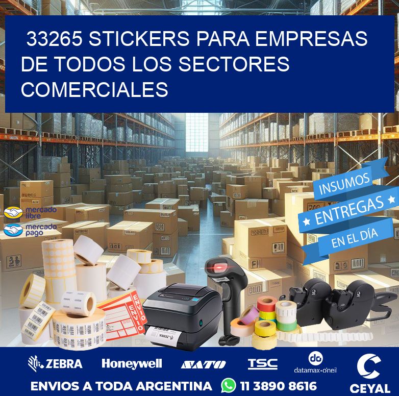 33265 STICKERS PARA EMPRESAS DE TODOS LOS SECTORES COMERCIALES
