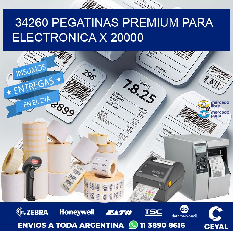 34260 PEGATINAS PREMIUM PARA ELECTRONICA X 20000