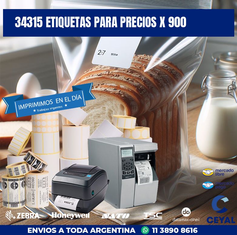 34315 ETIQUETAS PARA PRECIOS X 900