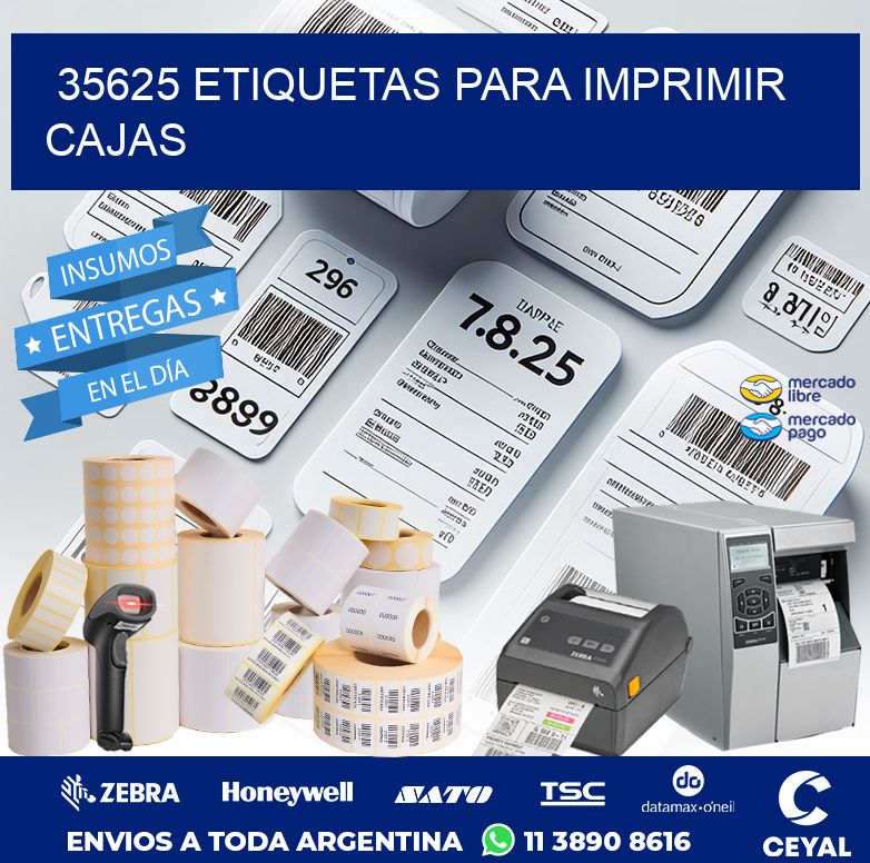35625 ETIQUETAS PARA IMPRIMIR CAJAS