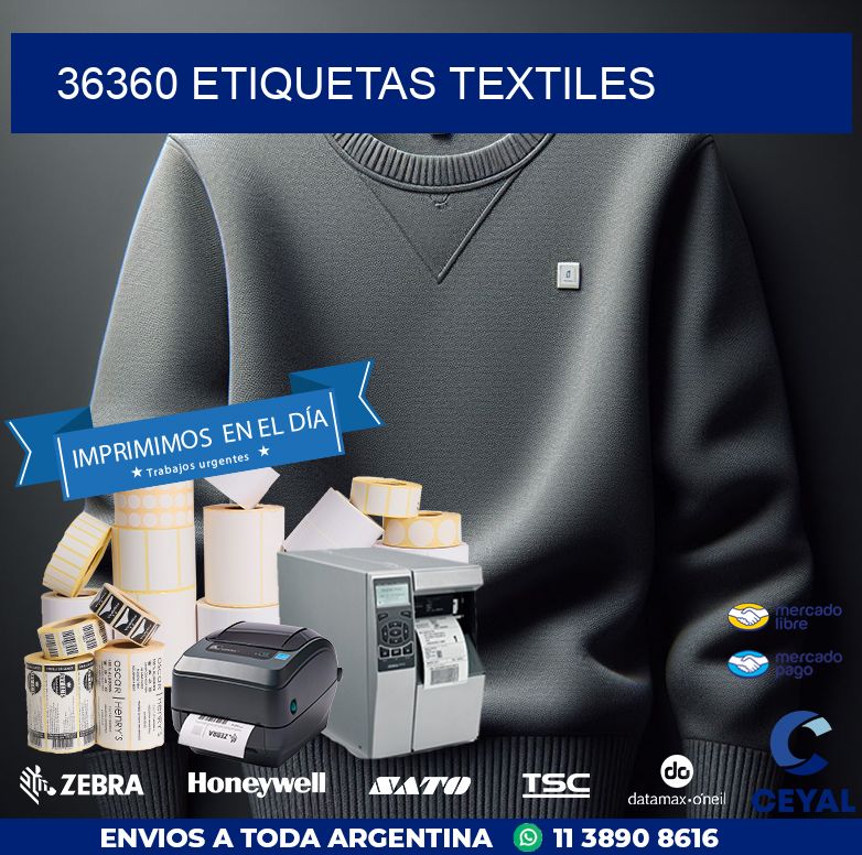 36360 ETIQUETAS TEXTILES