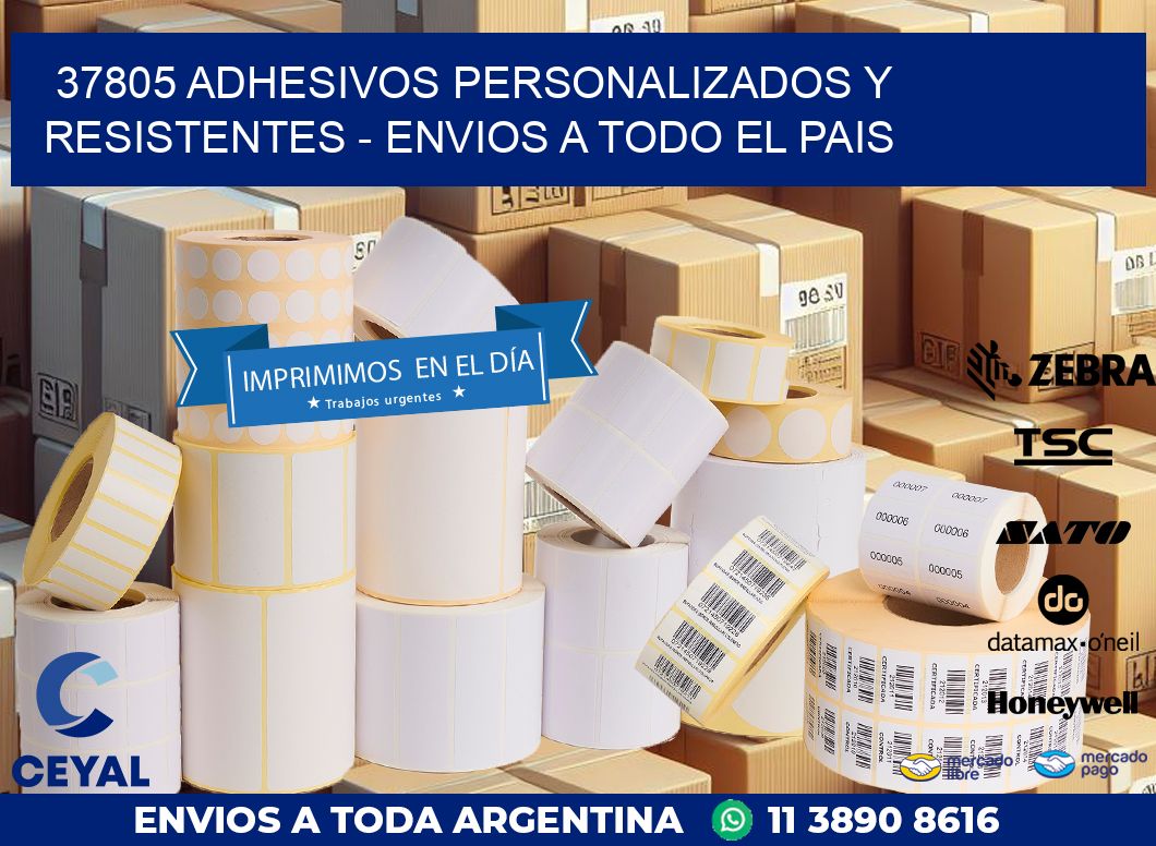 37805 ADHESIVOS PERSONALIZADOS Y RESISTENTES – ENVIOS A TODO EL PAIS