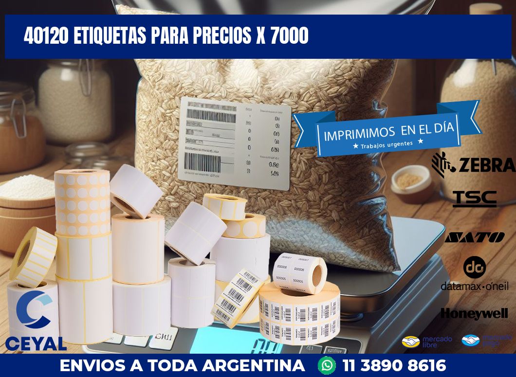 40120 ETIQUETAS PARA PRECIOS X 7000