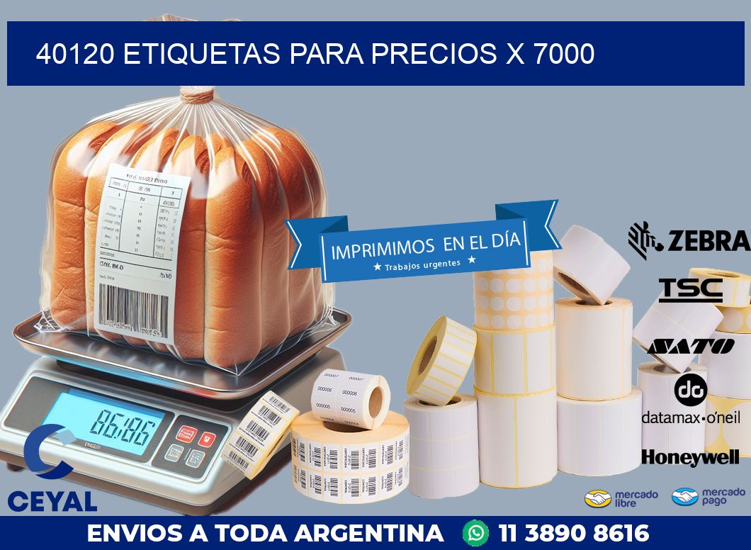 40120 ETIQUETAS PARA PRECIOS X 7000