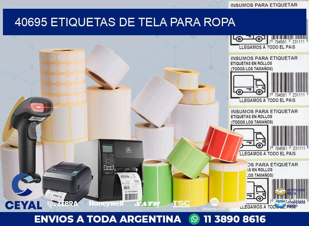 40695 ETIQUETAS DE TELA PARA ROPA