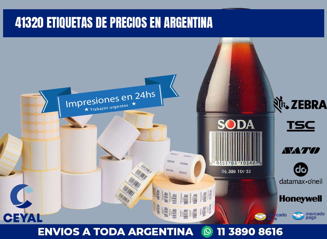 41320 ETIQUETAS DE PRECIOS EN ARGENTINA