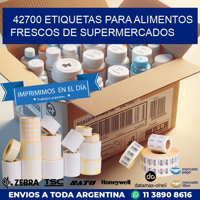 42700 ETIQUETAS PARA ALIMENTOS FRESCOS DE SUPERMERCADOS