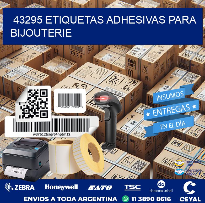 43295 ETIQUETAS ADHESIVAS PARA BIJOUTERIE