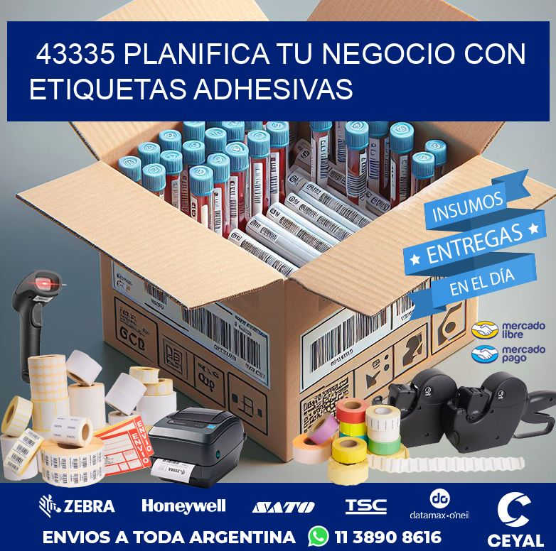 43335 PLANIFICA TU NEGOCIO CON ETIQUETAS ADHESIVAS