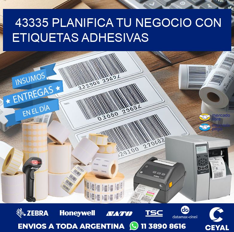 43335 PLANIFICA TU NEGOCIO CON ETIQUETAS ADHESIVAS