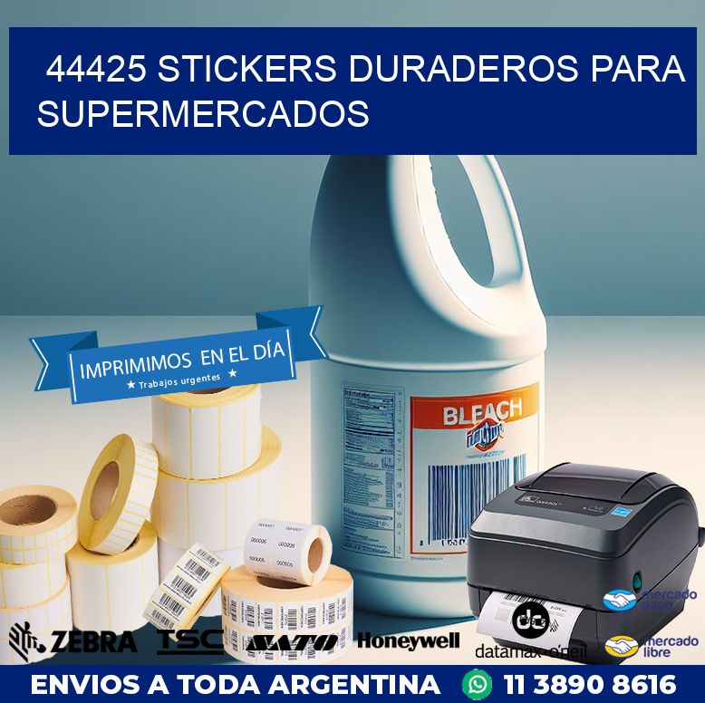 44425 STICKERS DURADEROS PARA SUPERMERCADOS